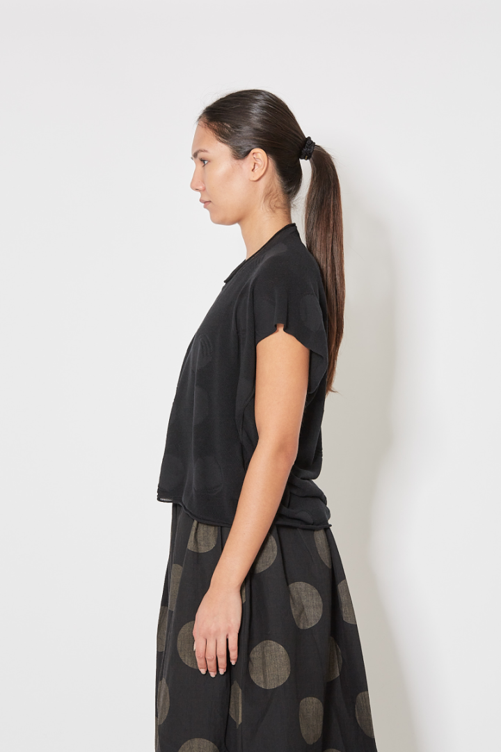 Short Slv Top – Black
