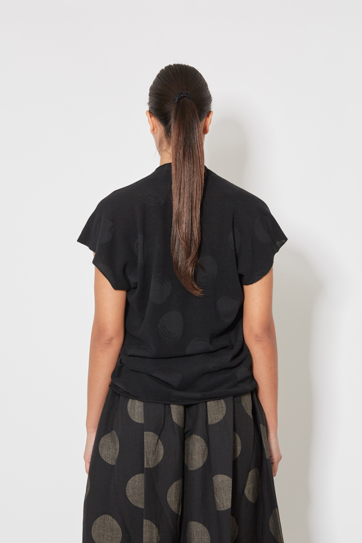 Short Slv Top – Black