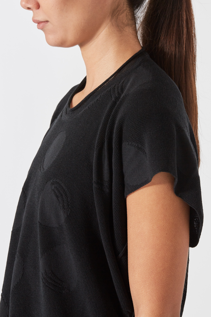 Short Slv Top – Black