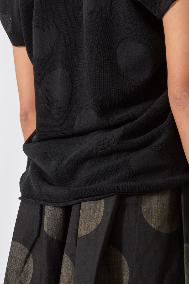 Short Slv Top – Black