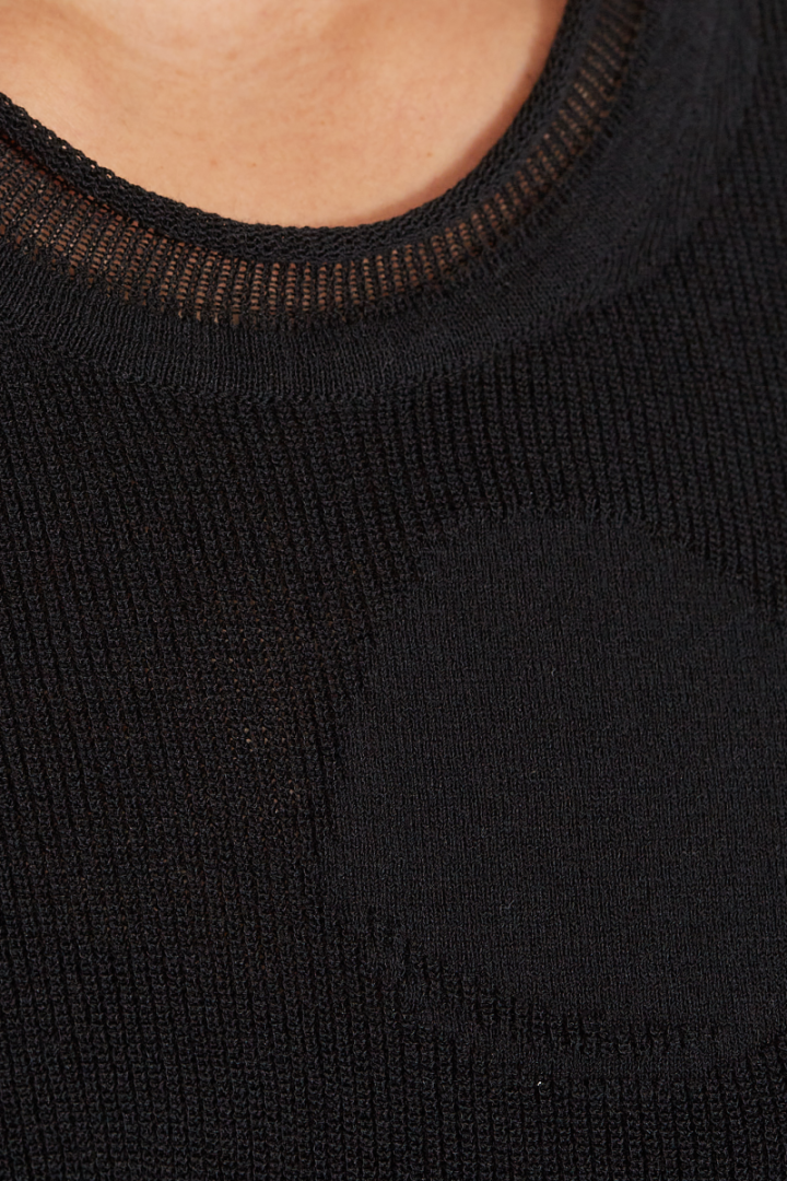 Short Slv Top – Black