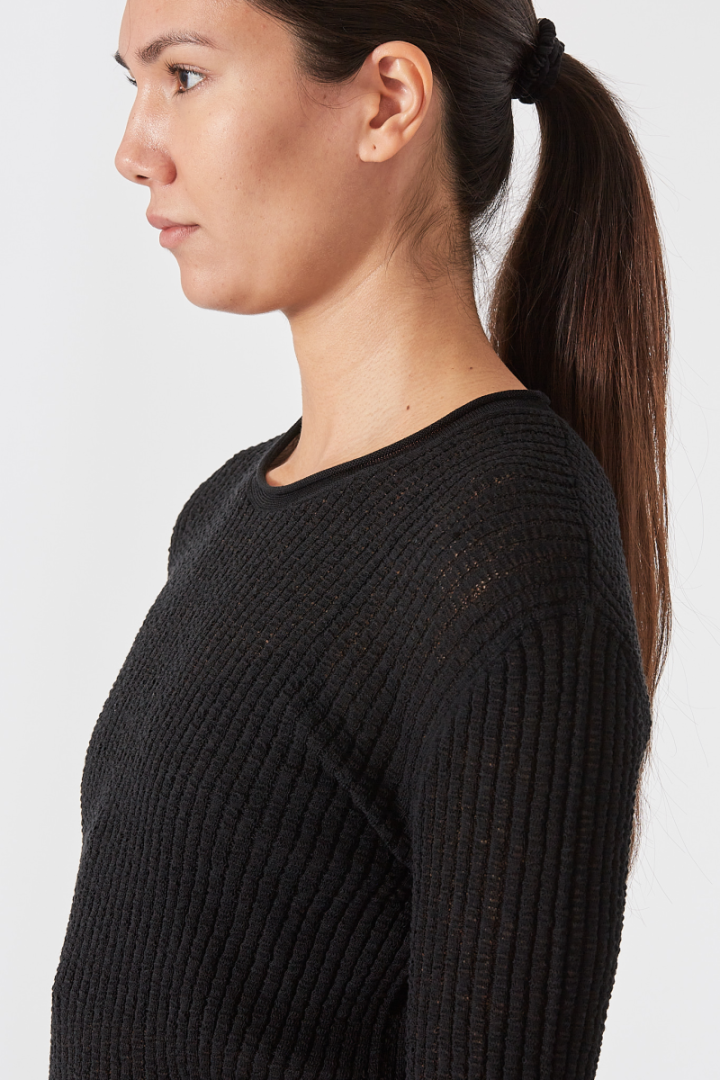 Long Slv Top - Black