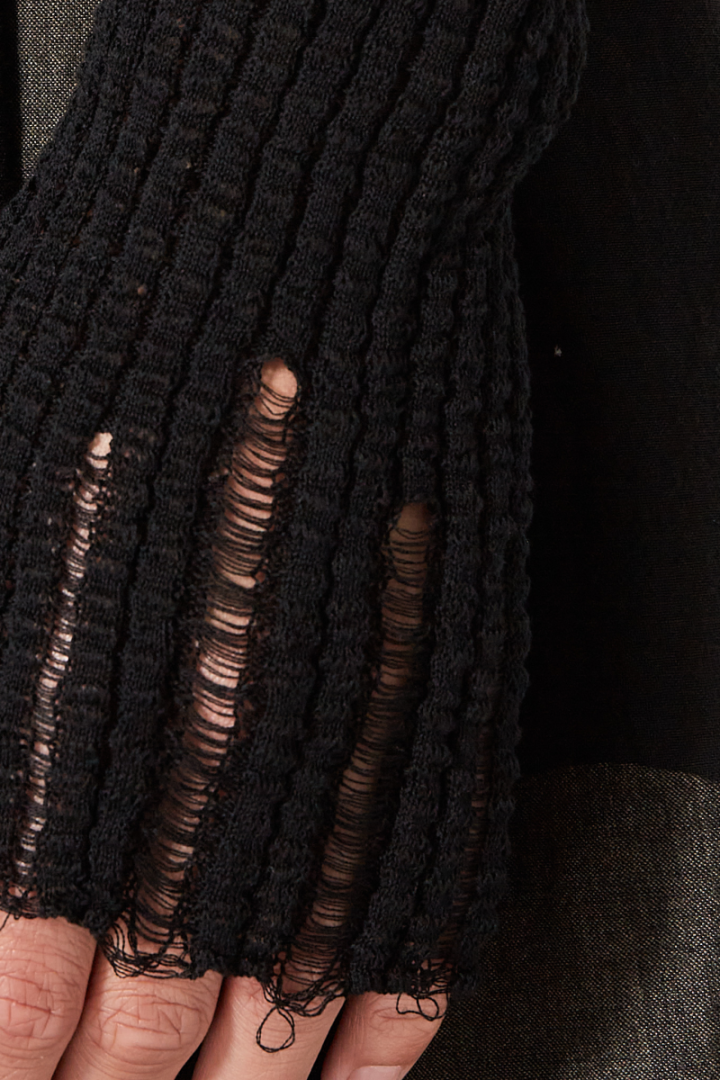 Long Slv Top - Black