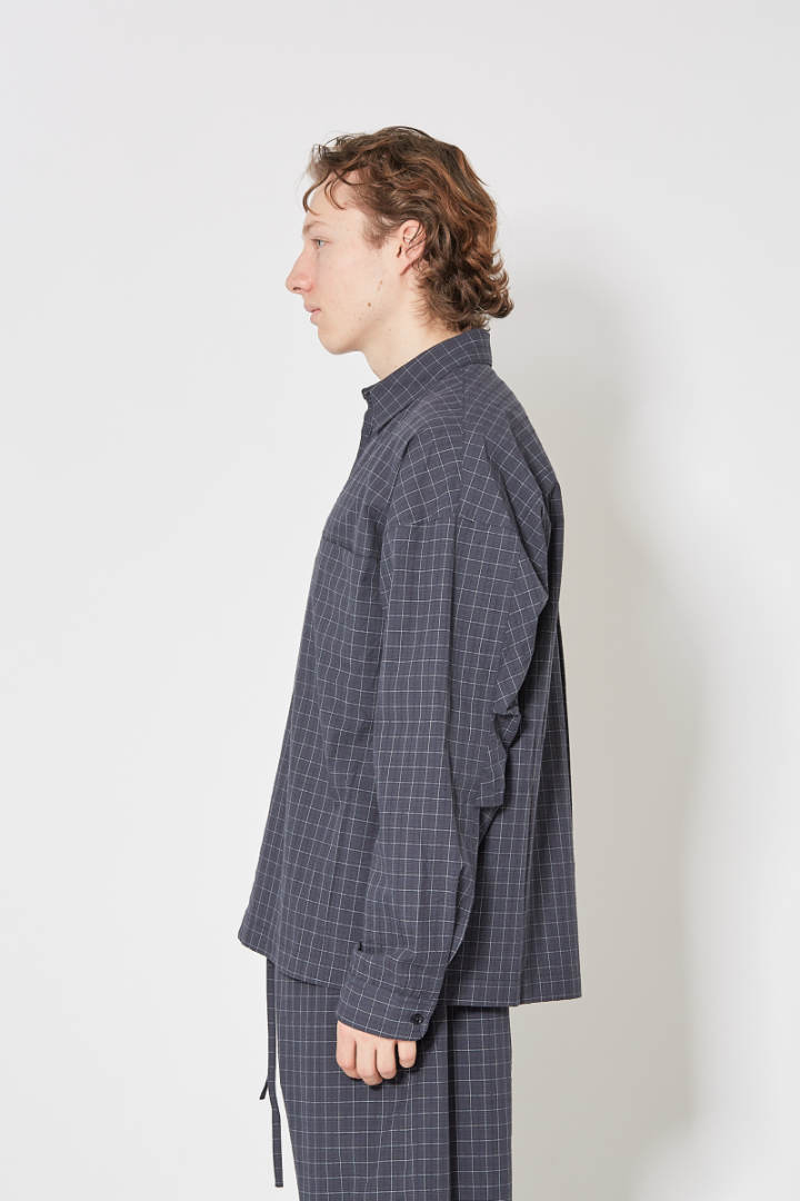 Pocket Parka Shirt - Blue Check
