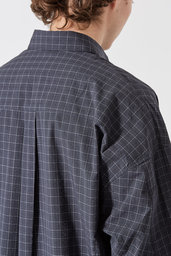 Pocket Parka Shirt - Blue Check