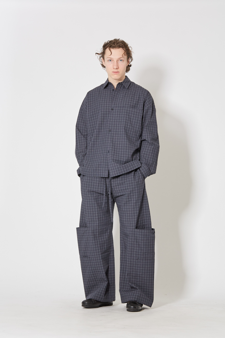 Pocket Parka Shirt - Blue Check