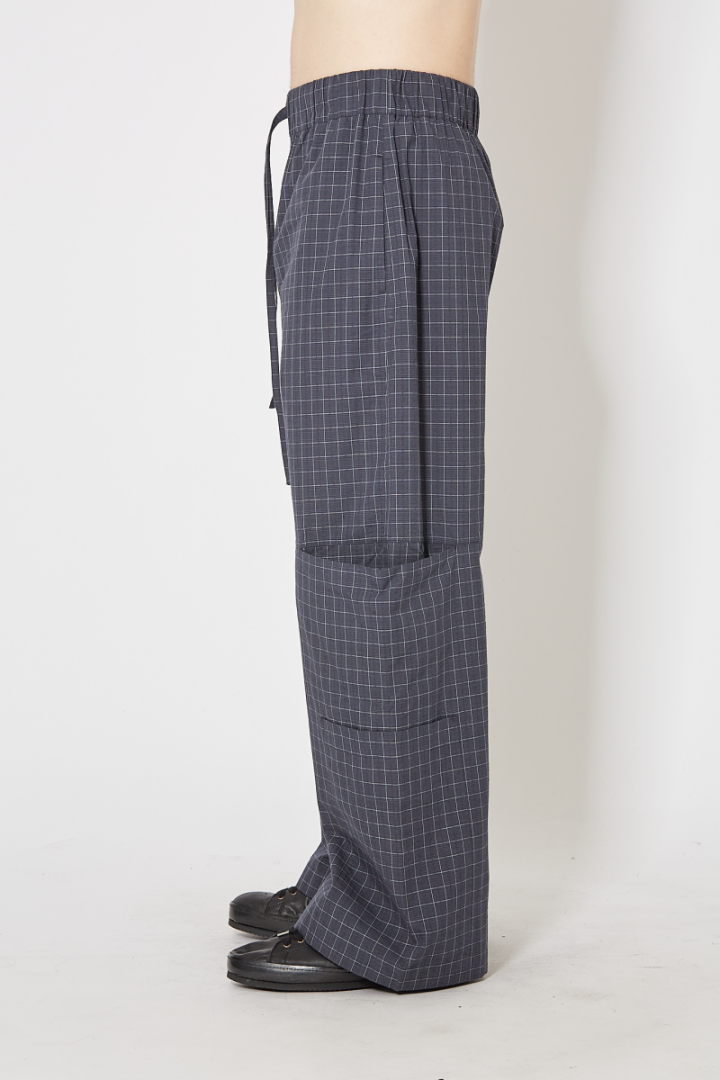 Parachute Trouser - Blue Check