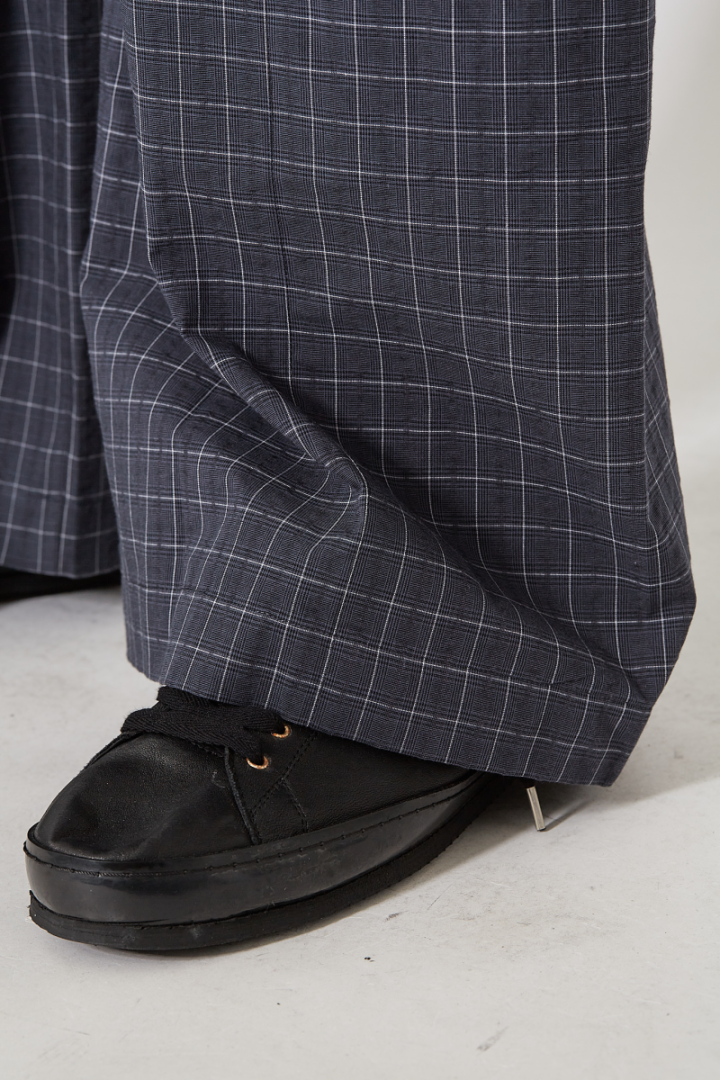 Parachute Trouser - Blue Check