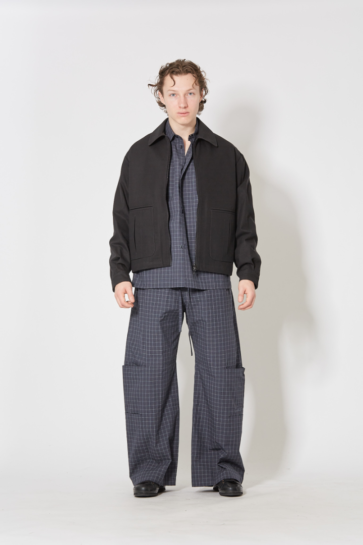 Parachute Trouser - Blue Check