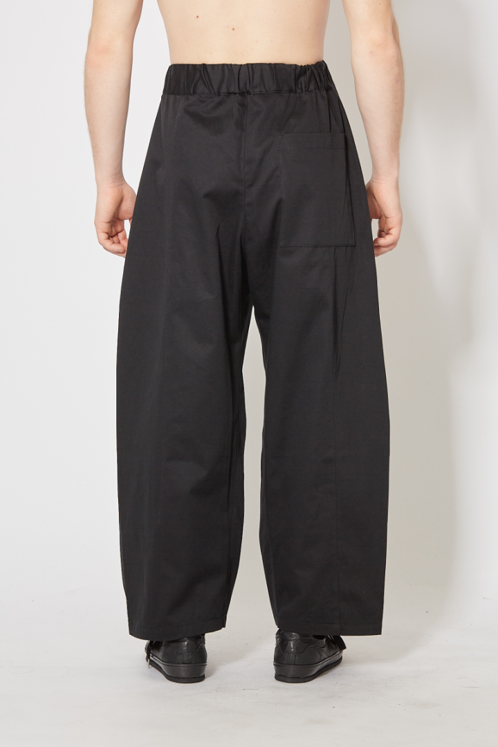 Box Pleat Trouser - Black