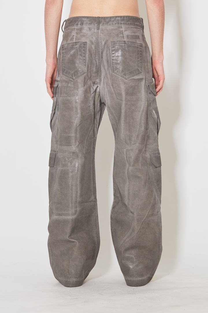 Double Cargo Jeans - Grey