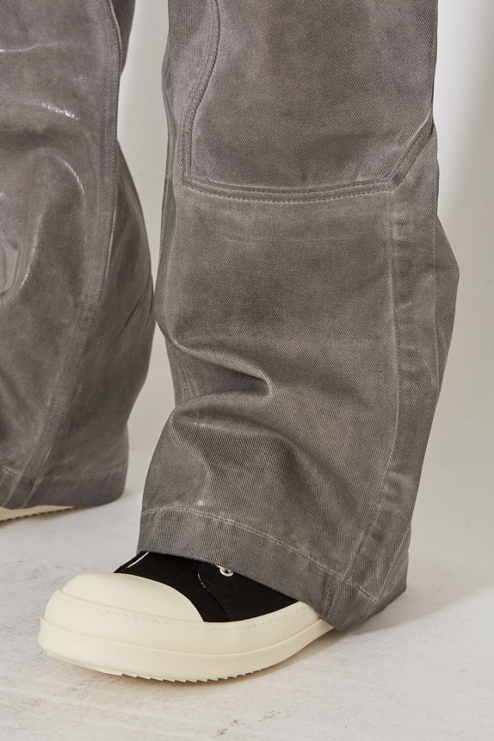 Double Cargo Jeans - Grey