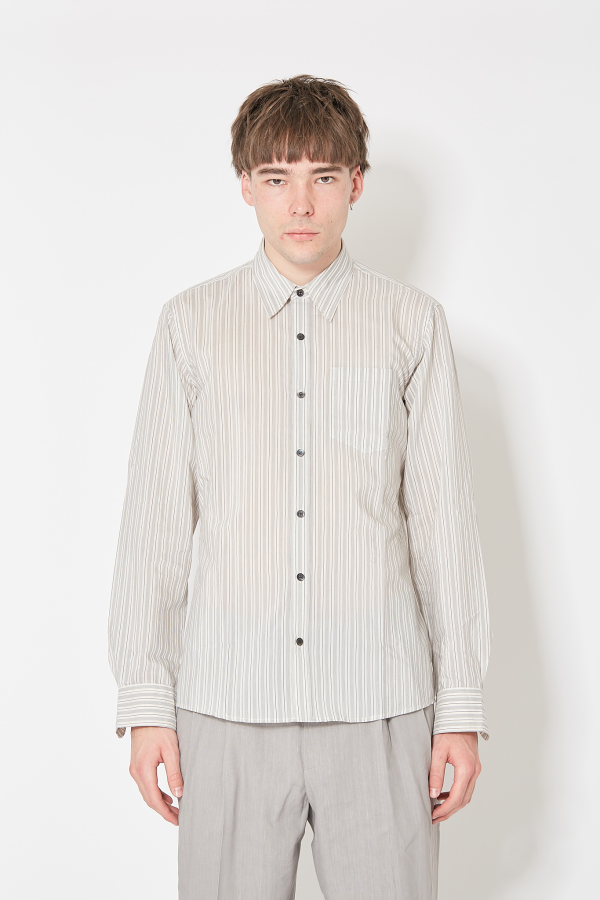 Corbino Shirt - Grey Striped