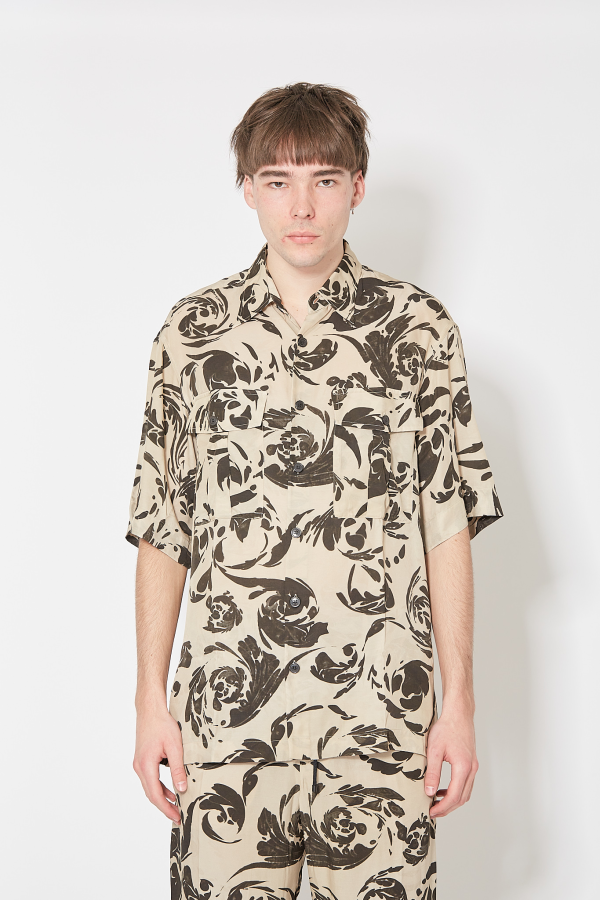 Cass Shirt - Yellow/Brown
