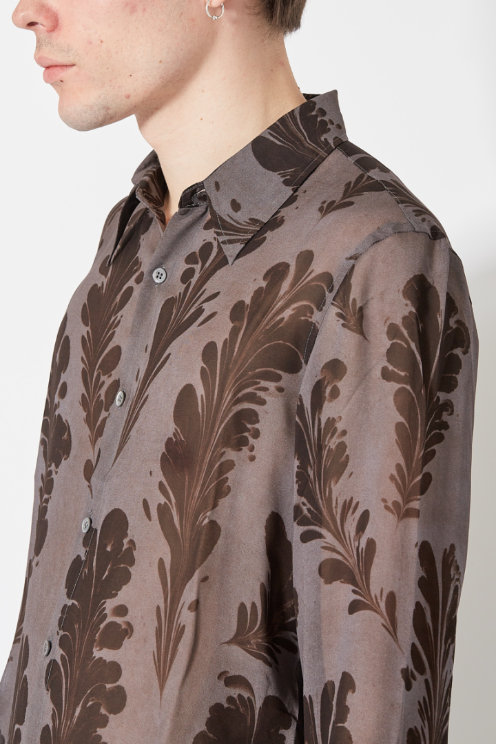 Celdon Shirt - Brwon/Grey