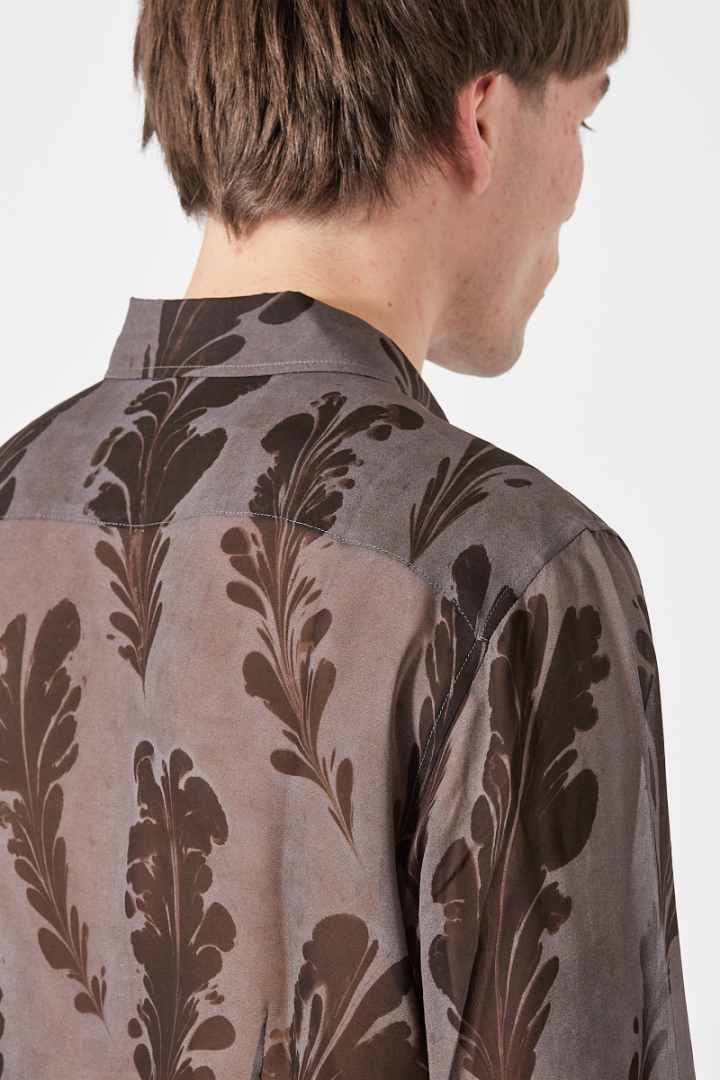 Celdon Shirt - Brwon/Grey