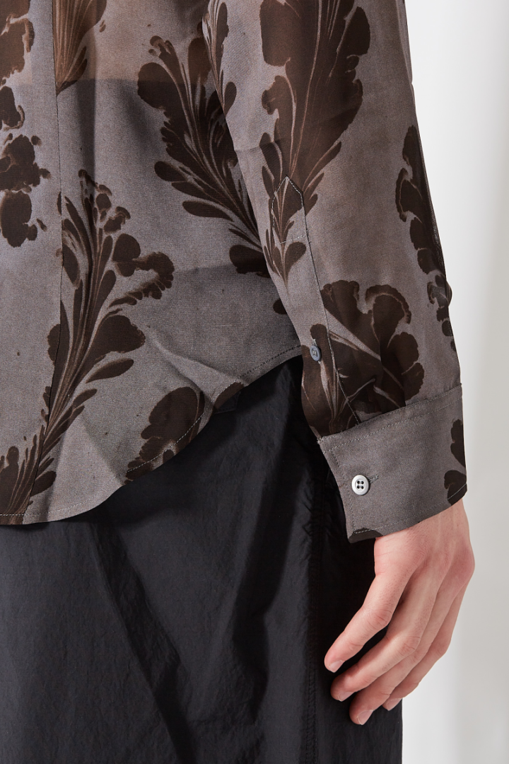 Celdon Shirt - Brwon/Grey