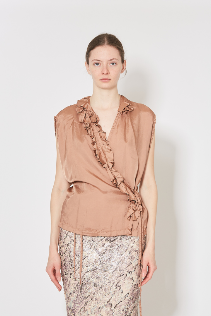 Clematis Top - Rose/Orange