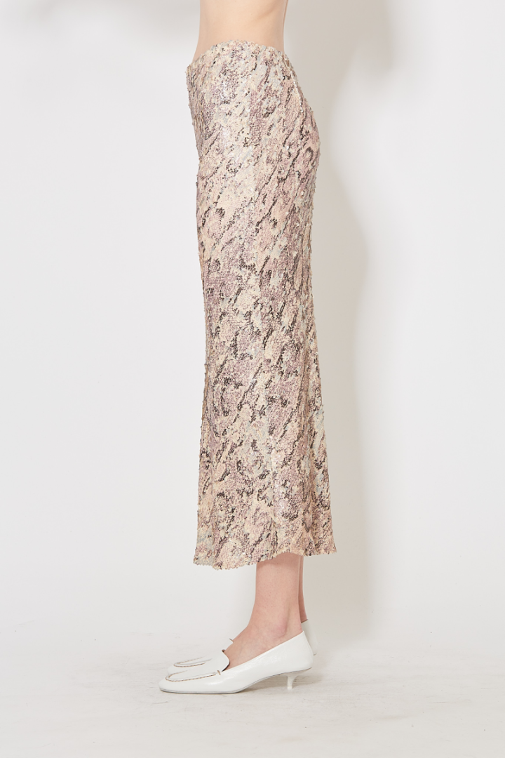 Separ Emb Skirt - Rose Snake Print