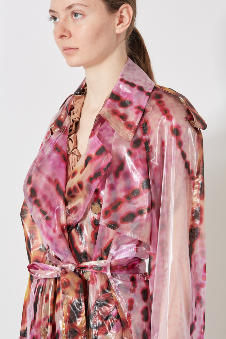 Risto Coat - Rose/Red Print
