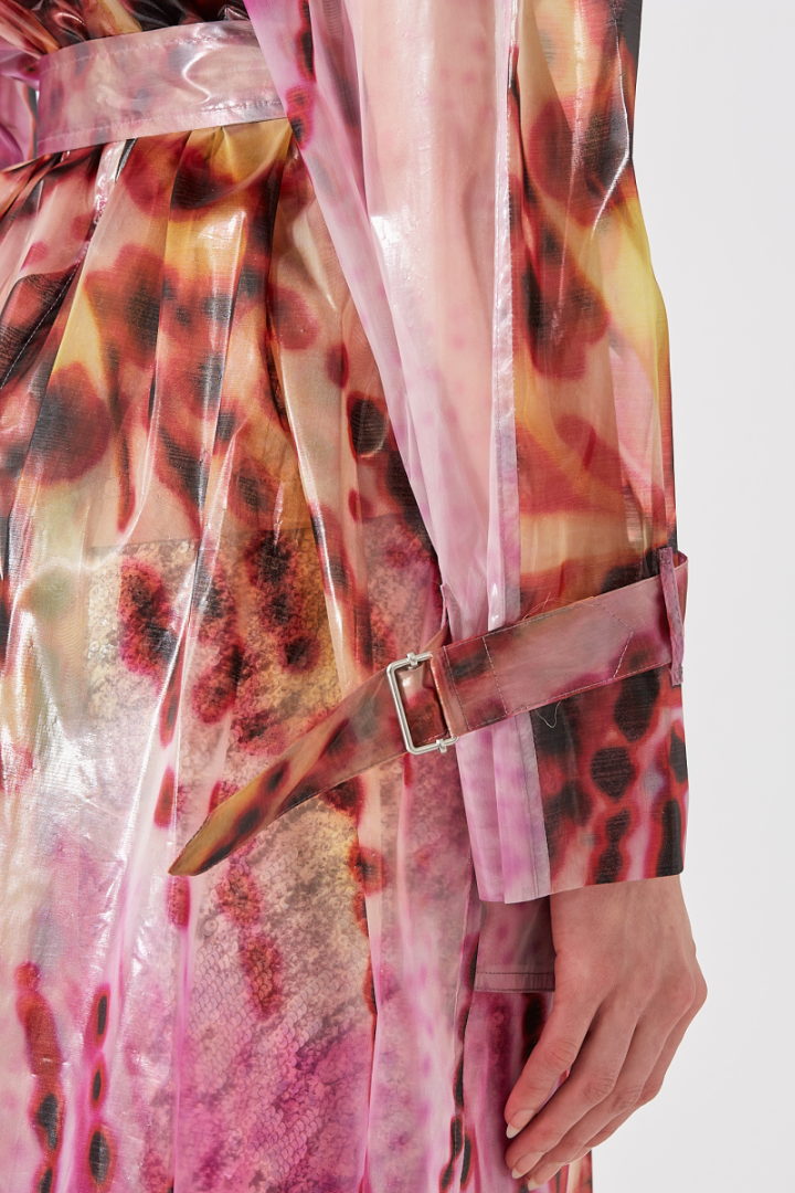 Risto Coat - Rose/Red Print
