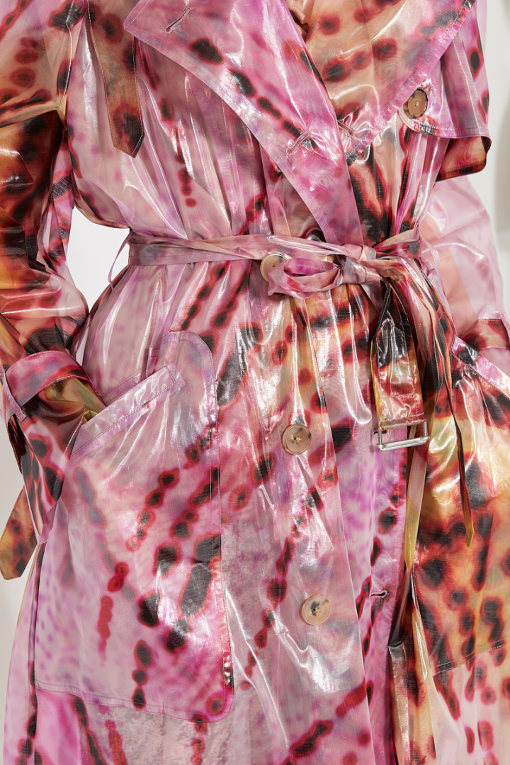 Risto Coat - Rose/Red Print