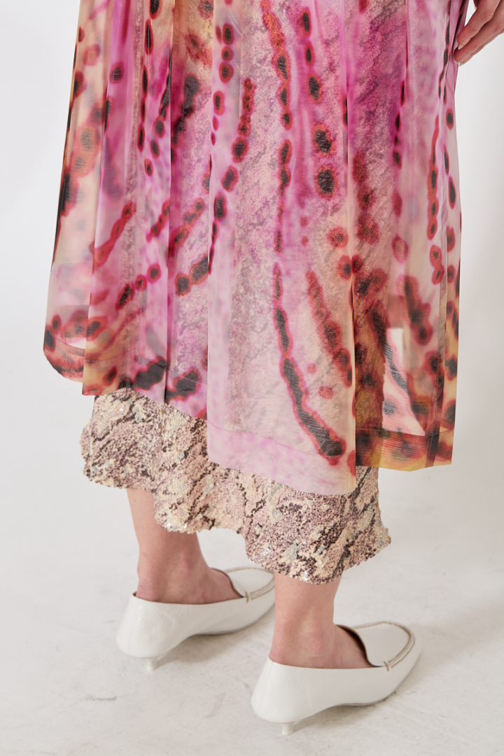 Risto Coat - Rose/Red Print