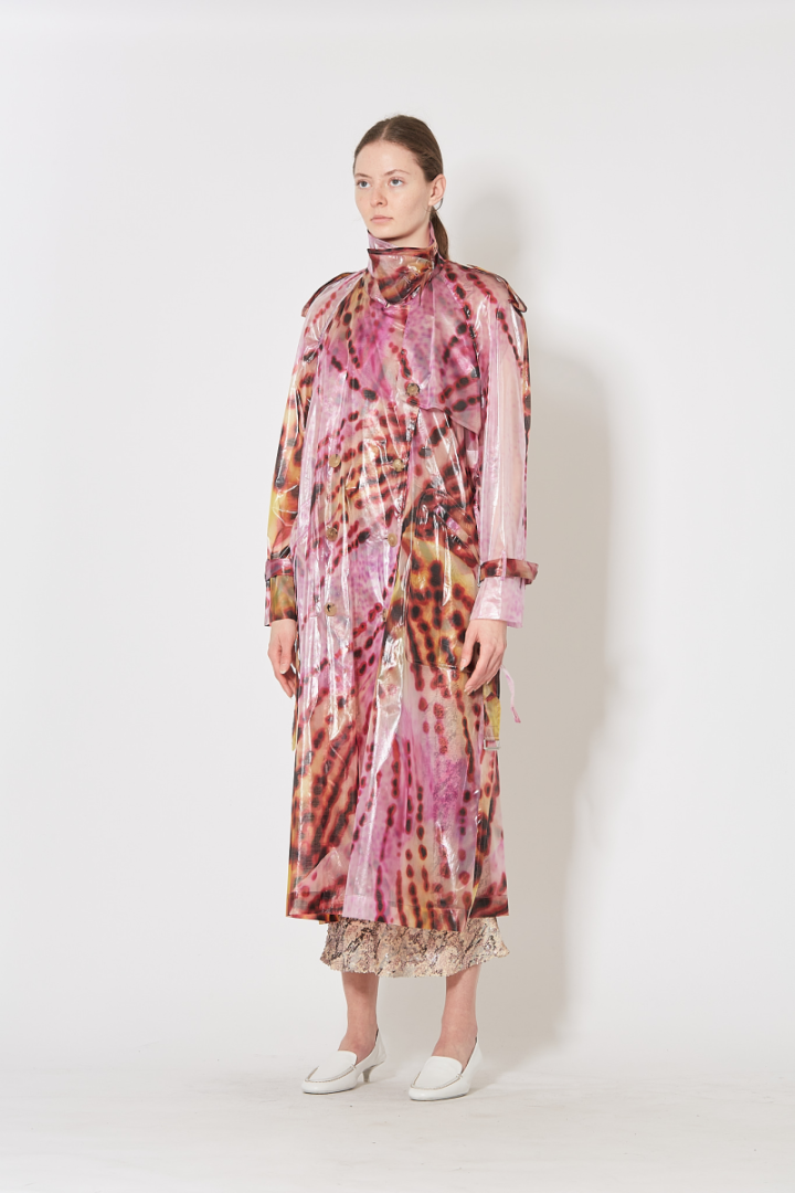 Risto Coat - Rose/Red Print
