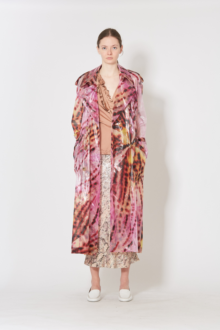 Risto Coat - Rose/Red Print