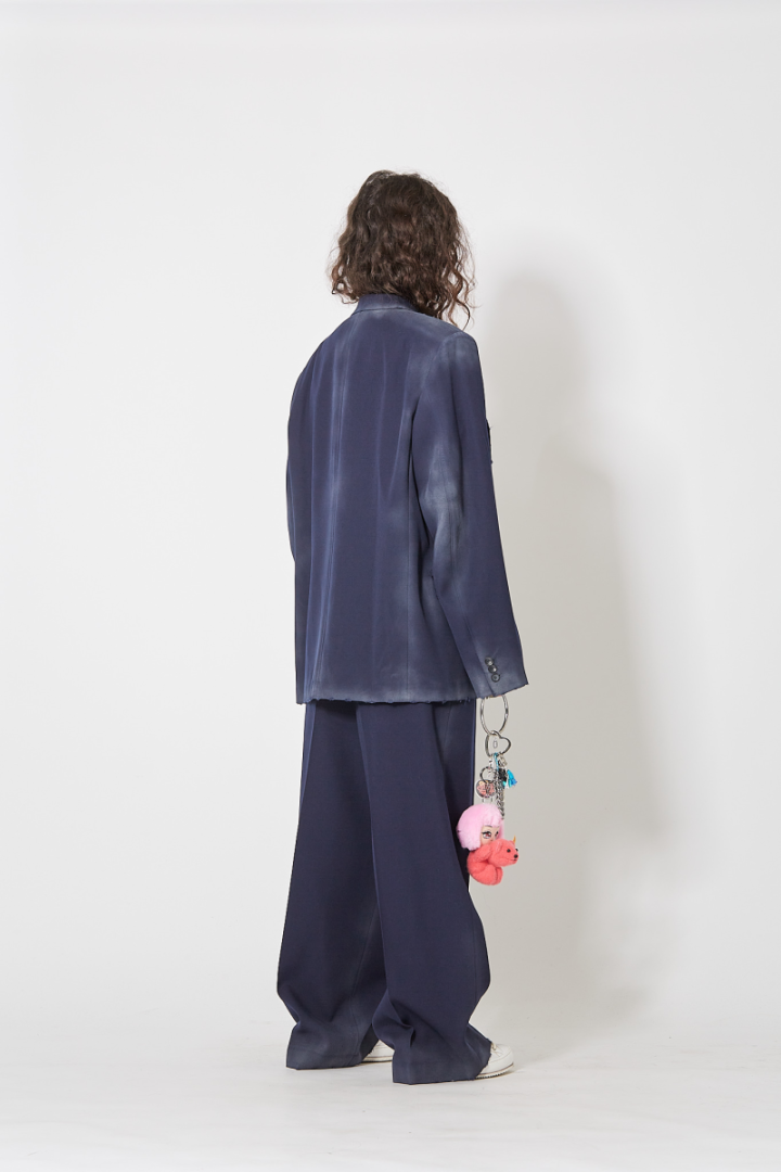 Dusty Tailored Trousers - Blue