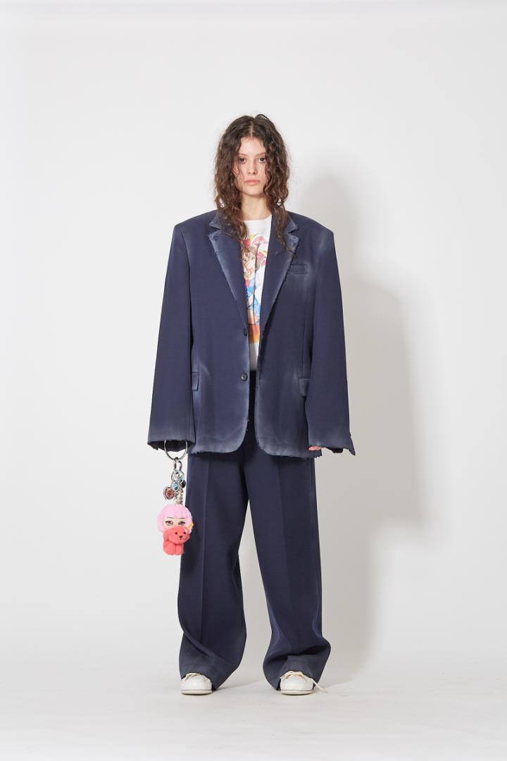 Dusty Tailored Trousers - Blue