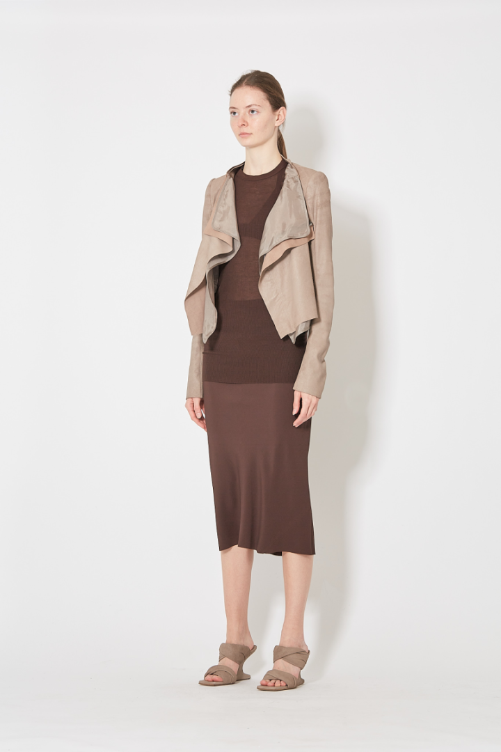 Rib LS T - Brown