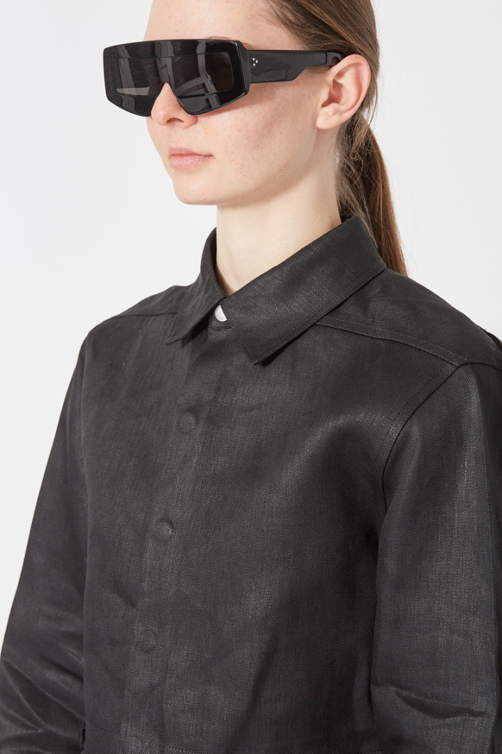 Cropped Outershirt - Black