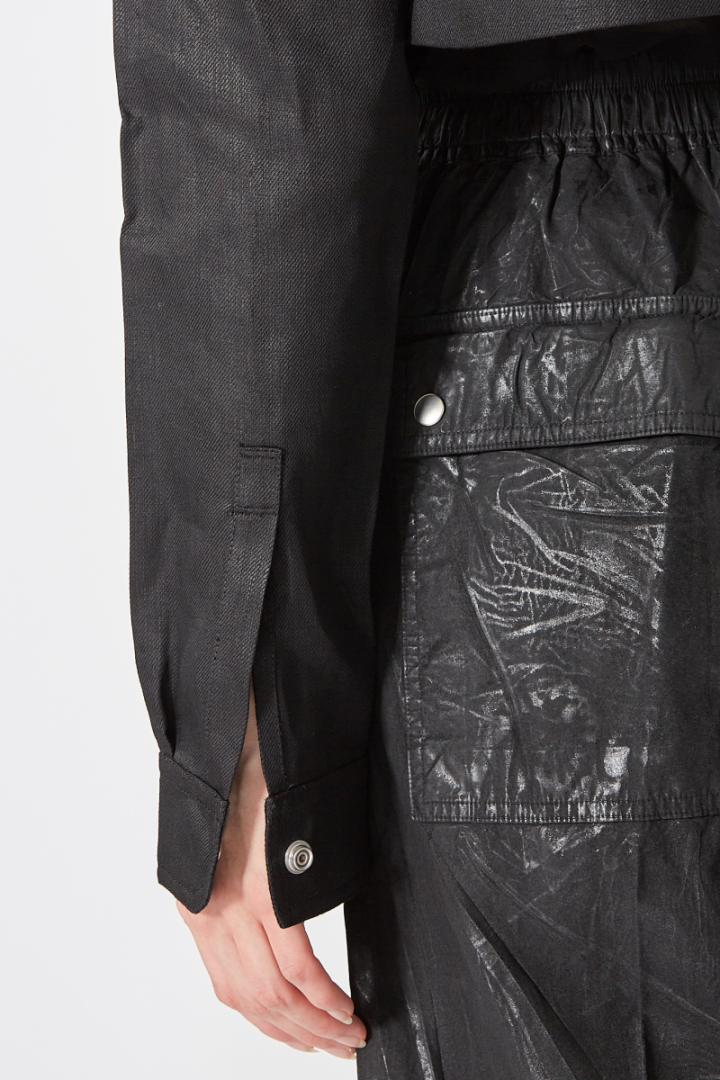 Cropped Outershirt - Black