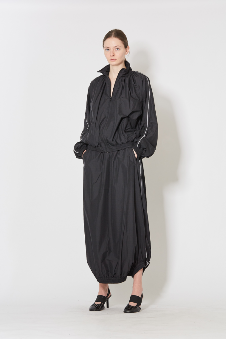 Fuseau Track Skirt - Black