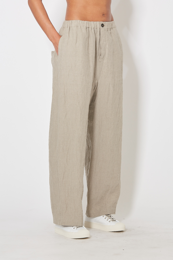 Pilar Pant - Grey/Brown