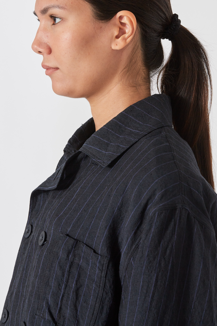 The Cook Top "Butcher Stripe" - Blue