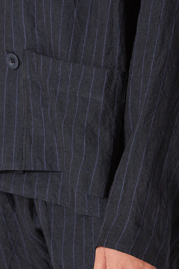 The Cook Top "Butcher Stripe" - Blue