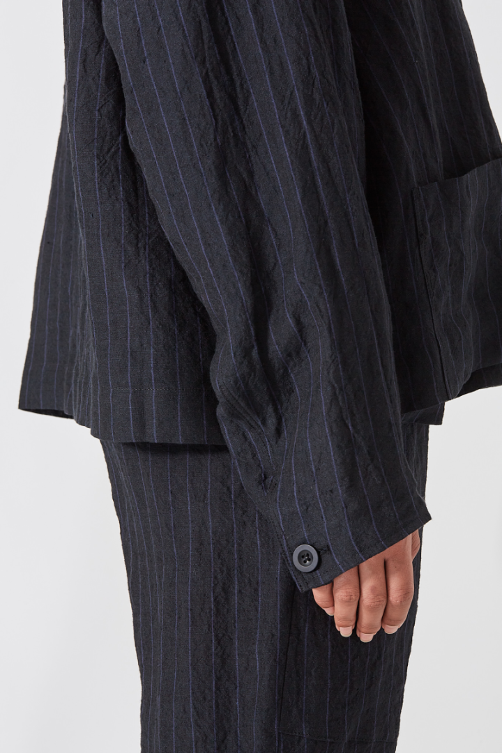 The Cook Top "Butcher Stripe" - Blue