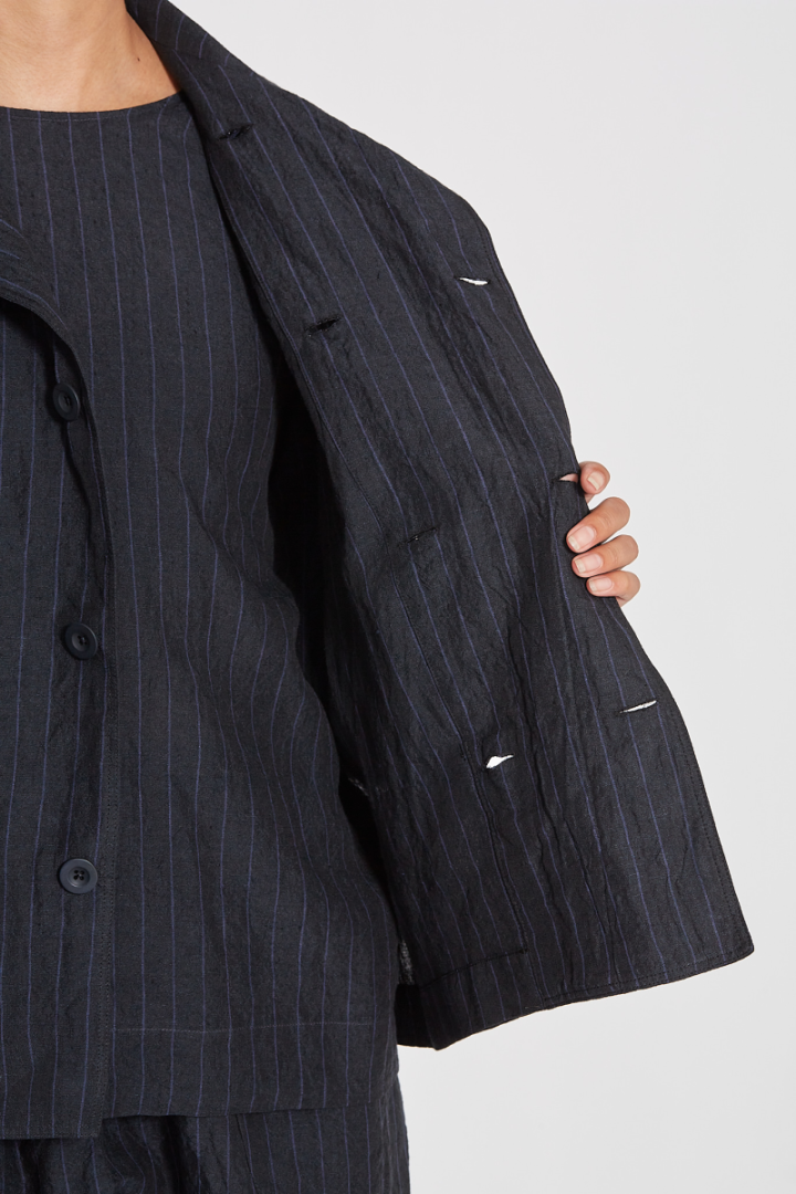 The Cook Top "Butcher Stripe" - Blue