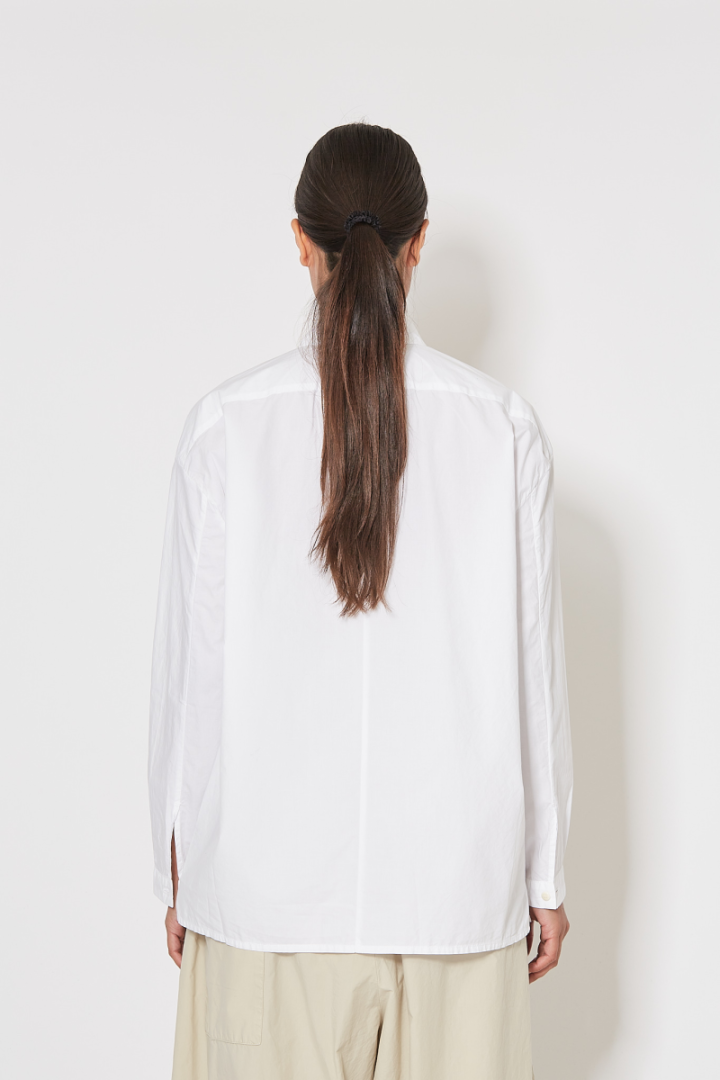 The Draughtsman Shirt "Poplin" - White