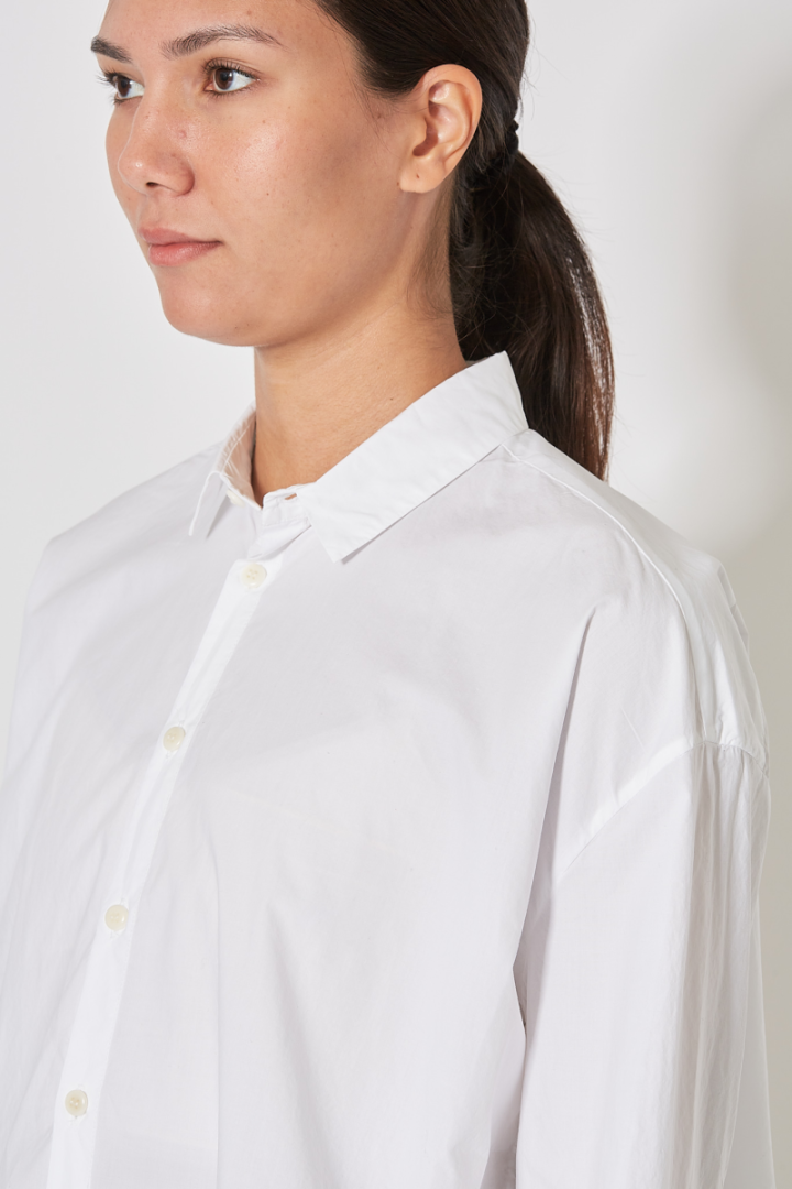 The Draughtsman Shirt "Poplin" - White
