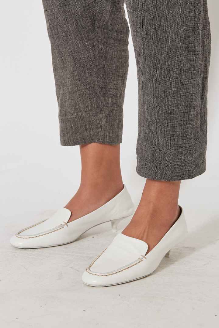 Spinata Moccasin - White Spinata Moccasin - White