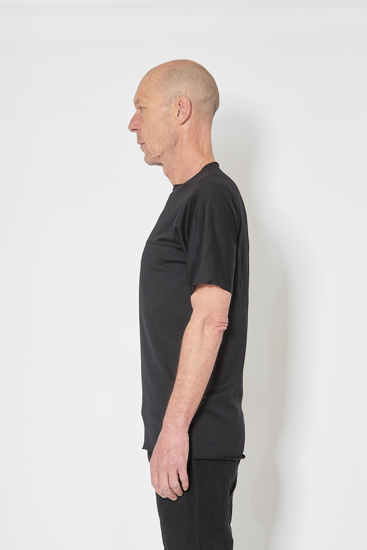 One Piece Short Sleeve T-Shirt - Black