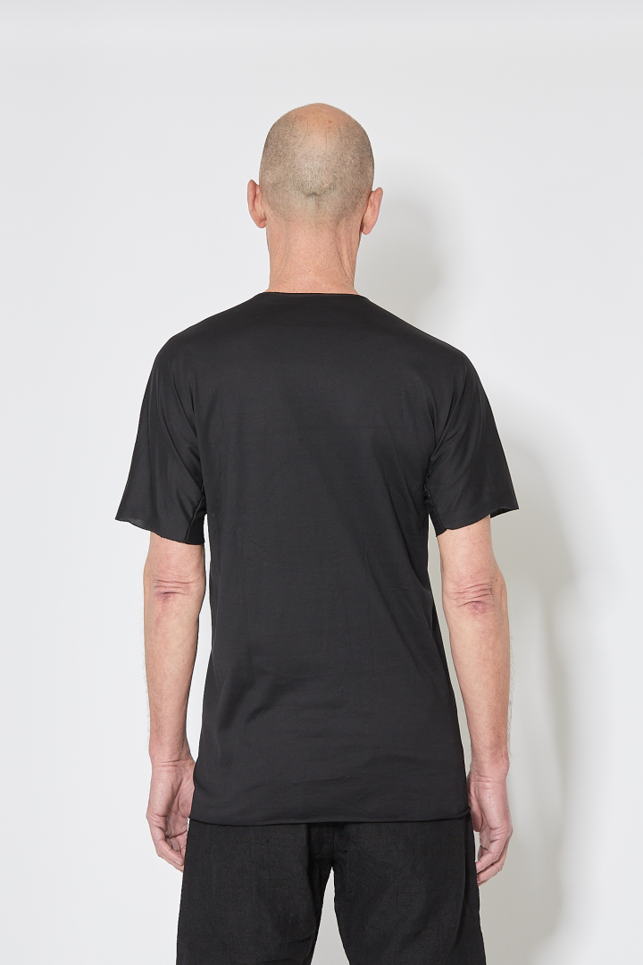 One Piece Short Sleeve T-Shirt - Black