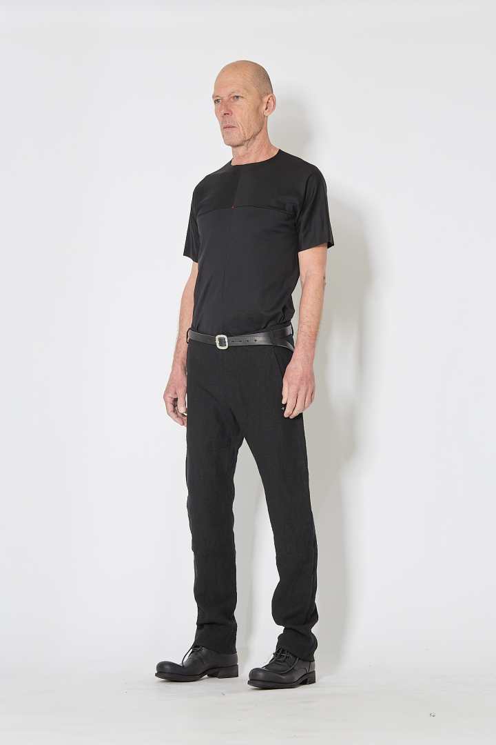 One Piece Short Sleeve T-Shirt - Black