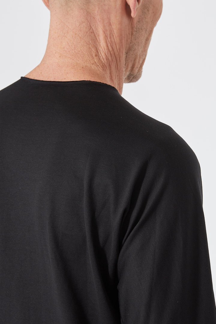 One Piece Long Sleeve T-Shirt - Black