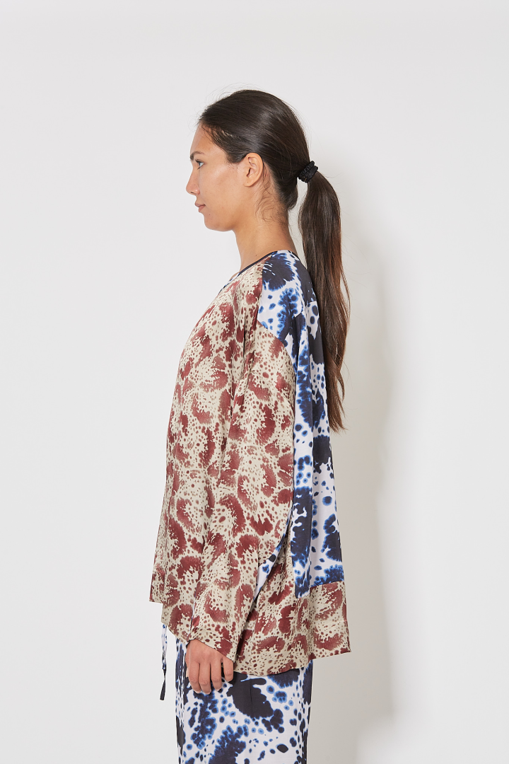 Caias Shirt - Brown/Blue