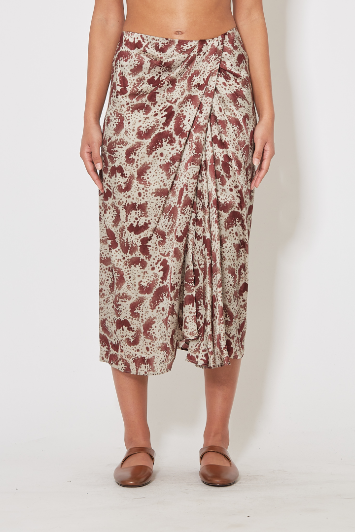 Sampa Skirt - Brown/Red