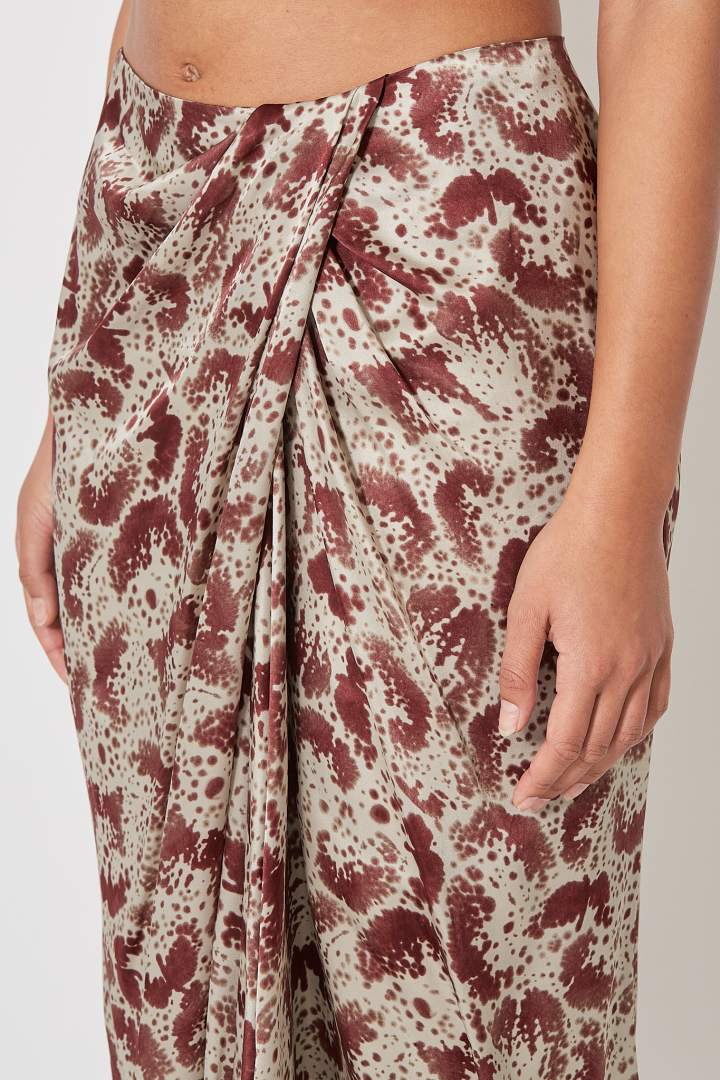 Sampa Skirt - Brown/Red